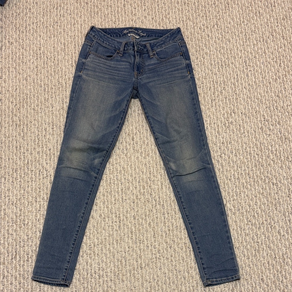 American Eagle Outfitters Dark Blue Skinny Jeans